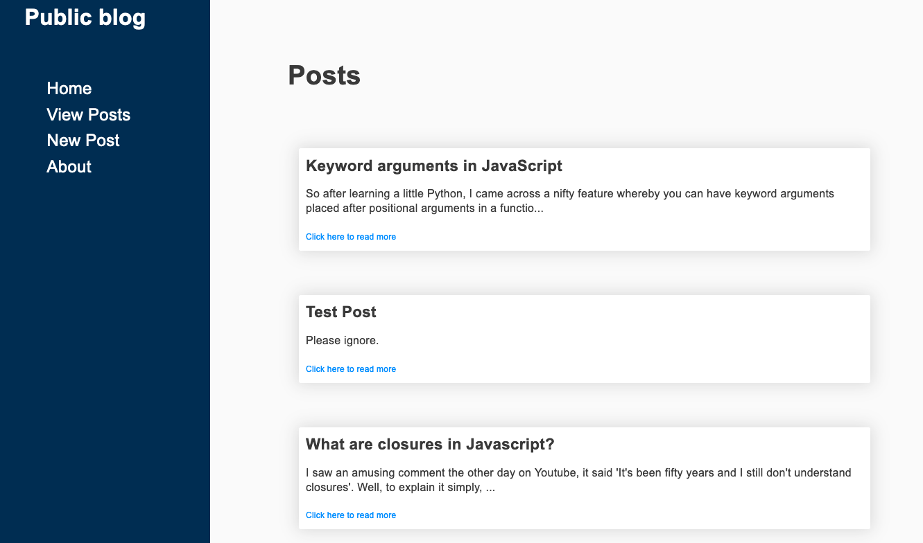 blog website